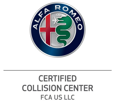 Alfa Romeo certified collision center logo
